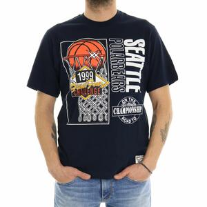 T-SHIRT  CON STAMPA BLU